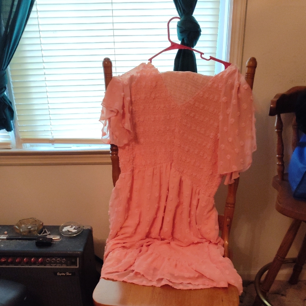 Pink Ruffled Dress